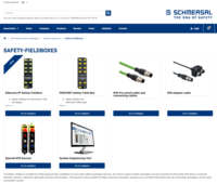 Screenshot - Schmersal Online product catalog for Safety fieldboxes