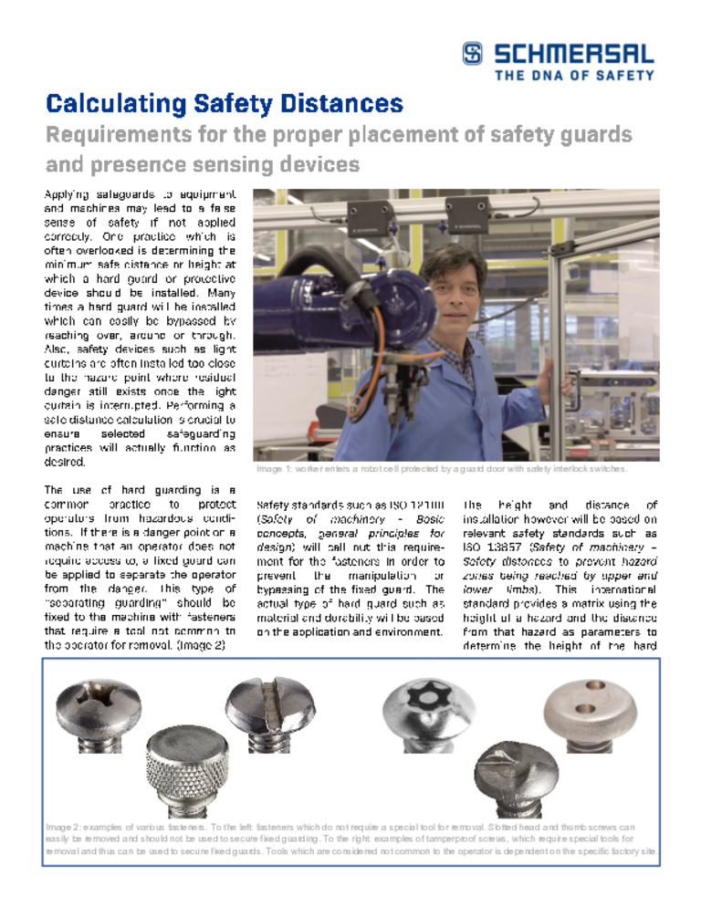 first page image of article: Calculating Safety Distances