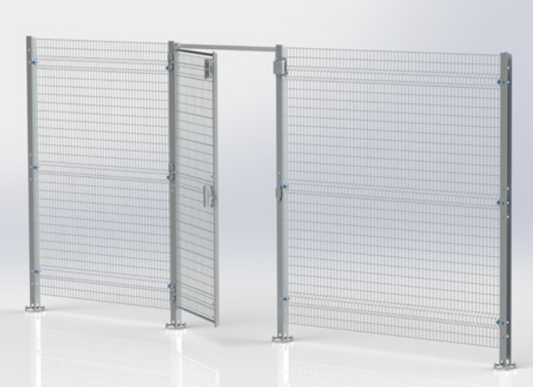rendering, BlueGuard hinged door
