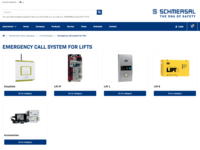 Screenshot- Online catalog: elevator call systems