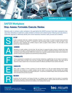 Cover of SAFER Workplace article