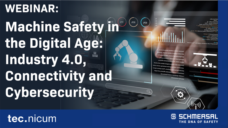 Title graphic- Webinar: Machine Safety in the Digital Age