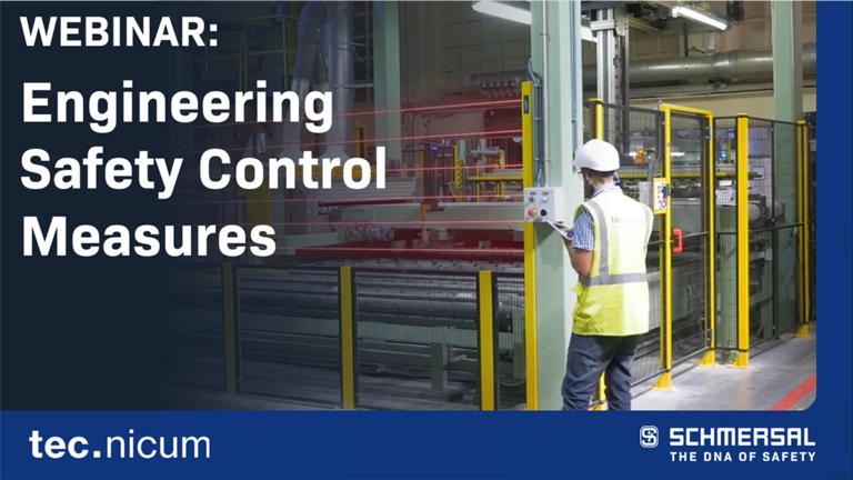 title slide: Webinar, Engineering Safety Control Measures