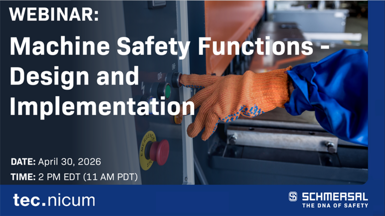 Title Graphic - webinar: Machine Safety Function