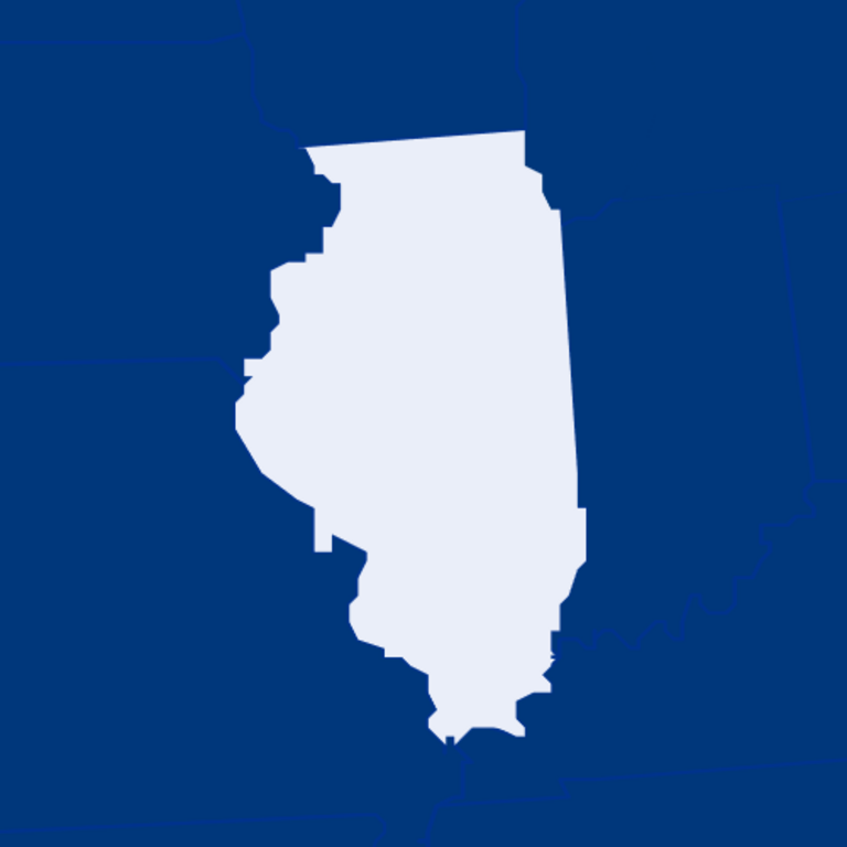 illustration, map of Illinois