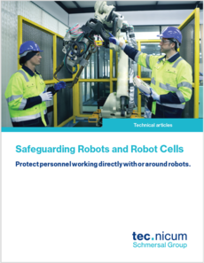 image of title page for Safeguarding Robots and Robot Cells
