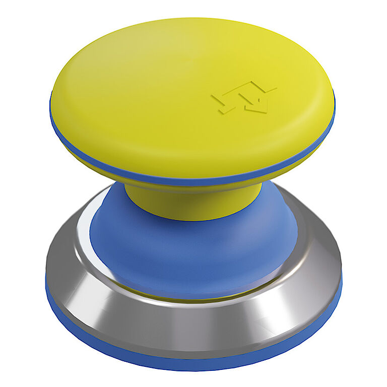 image, HDTZ40 mushroom button in yellow